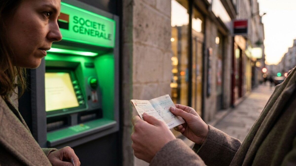 Dépôt de chèque à la Société Générale : distributeur et délais